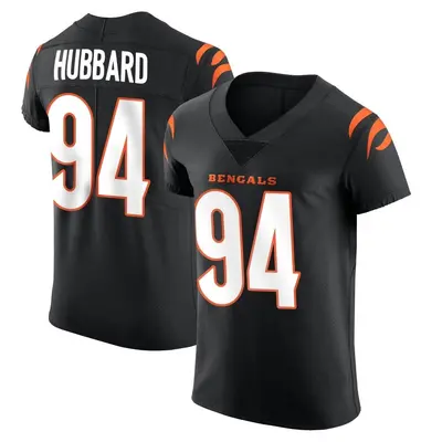 Men's Elite Sam Hubbard Cincinnati Bengals Black Team Color Vapor Untouchable Jersey