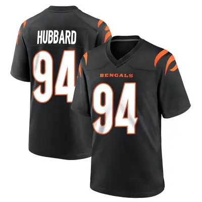 Men's Game Sam Hubbard Cincinnati Bengals Black Team Color Jersey