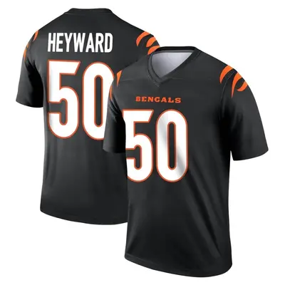 Men's Legend Shaka Heyward Cincinnati Bengals Black Jersey