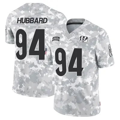 Men's Limited Sam Hubbard Cincinnati Bengals Arctic Camo 2024 Salute to Service Jersey