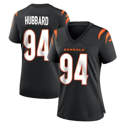 Women's Game Sam Hubbard Cincinnati Bengals Black Team Color Jersey