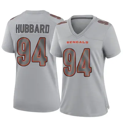 Women's Game Sam Hubbard Cincinnati Bengals Gray Atmosphere Fashion Jersey