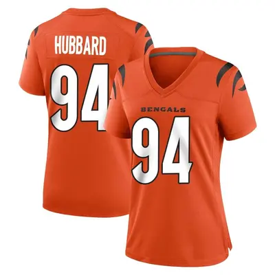 Women's Game Sam Hubbard Cincinnati Bengals Orange Jersey