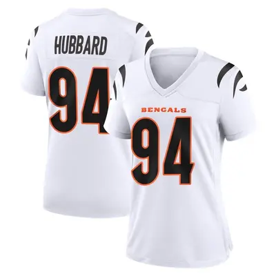 Women's Game Sam Hubbard Cincinnati Bengals White Jersey