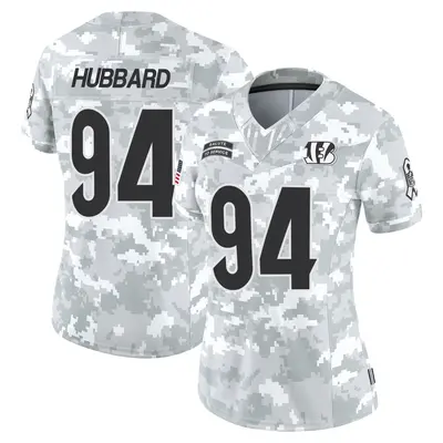 Women's Limited Sam Hubbard Cincinnati Bengals Arctic Camo 2024 Salute to Service Jersey