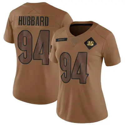 Women's Limited Sam Hubbard Cincinnati Bengals Brown 2023 Salute To Service Jersey