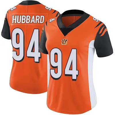 Women's Limited Sam Hubbard Cincinnati Bengals Orange Vapor Untouchable Jersey