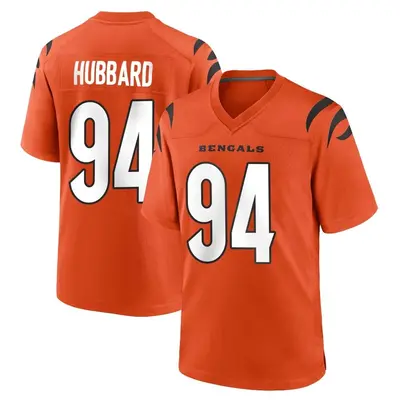 Youth Game Sam Hubbard Cincinnati Bengals Orange Jersey