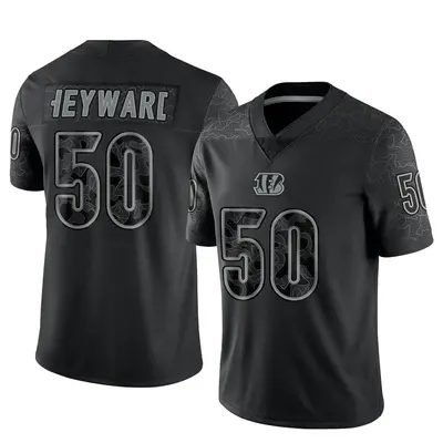 Youth Limited Shaka Heyward Cincinnati Bengals Black Reflective Jersey