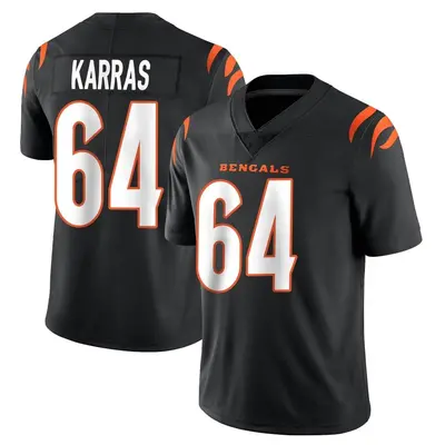 Youth Limited Ted Karras Cincinnati Bengals Black Team Color Vapor Untouchable Jersey